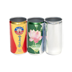 定制 185 毫升超薄空白空印刷普通鋁製能量飲料包裝罐