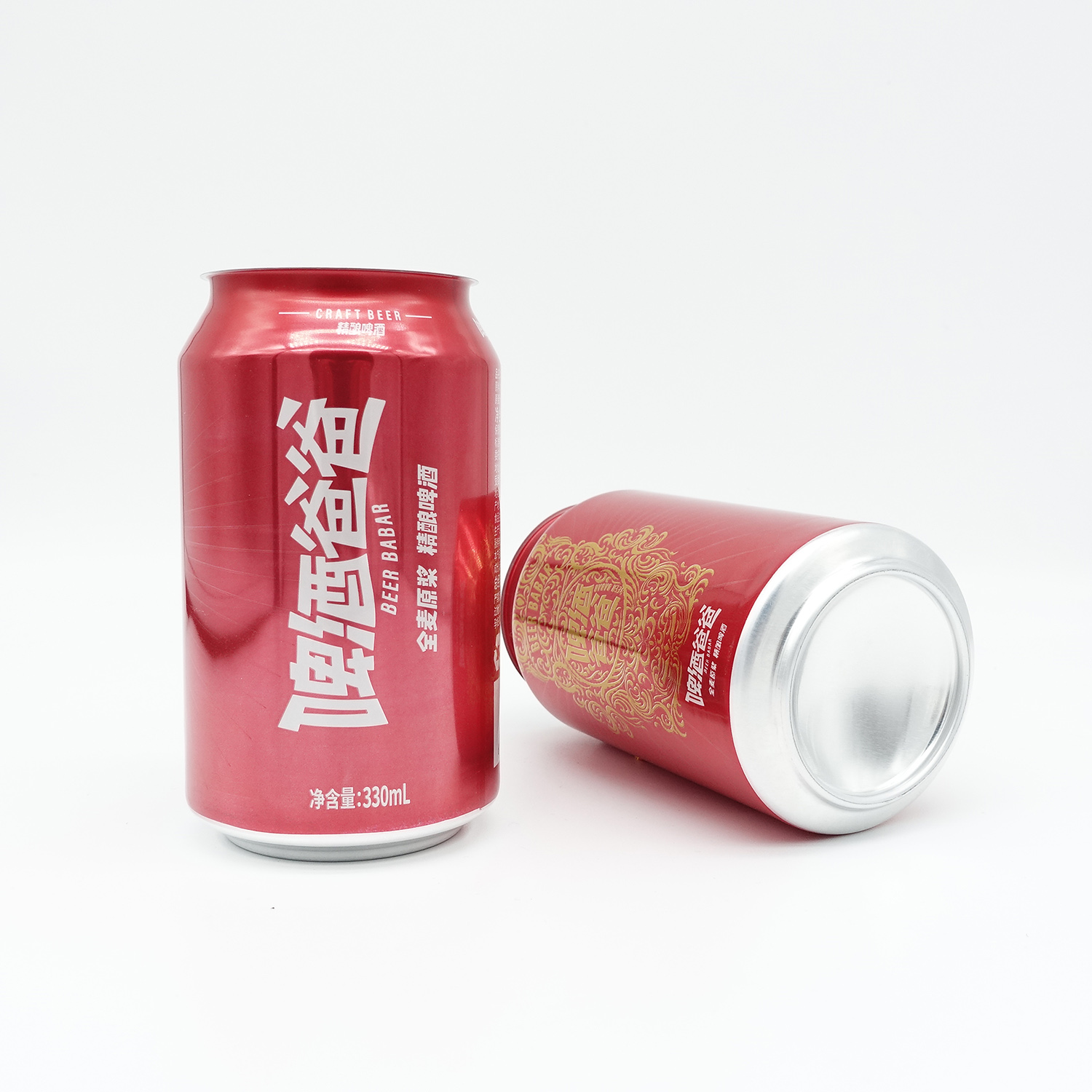 工厂定制 330 毫升标准苏打啤酒饮料罐 Bpani 免费空白圆形铝罐