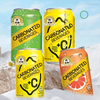 批發自有品牌 330ML 罐裝果汁起泡碳酸異國蘇打水水軟飲料 