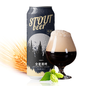 啤酒廠風味酒精精釀超濃黑啤酒罐裝