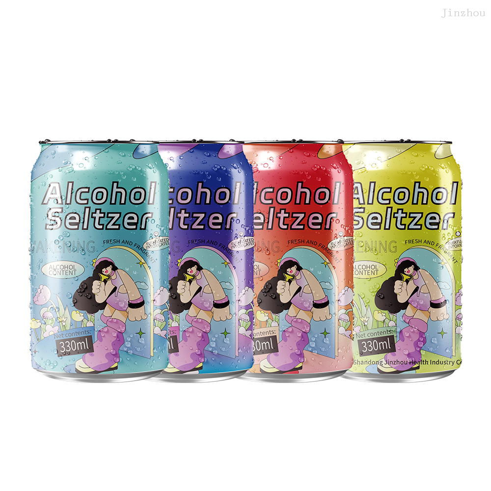 批发工厂 OEM 私人标签热带清爽口味果汁味罐装硬苏打水鸡尾酒饮料与 Vokda Wisky