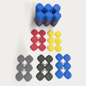 Benotzerdefinéiert 4-Pak 6-Pack Béierkëscht Carrier Clip 250ml 335ml Gedrénks Aluminiumkanne Plastikhalter Carrier