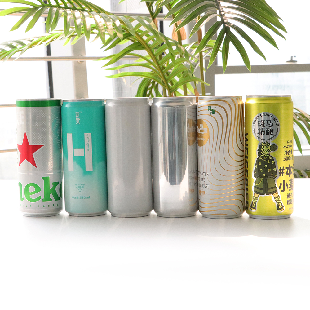 批發定制金屬罐 330 毫升印刷鋁製啤酒飲料罐