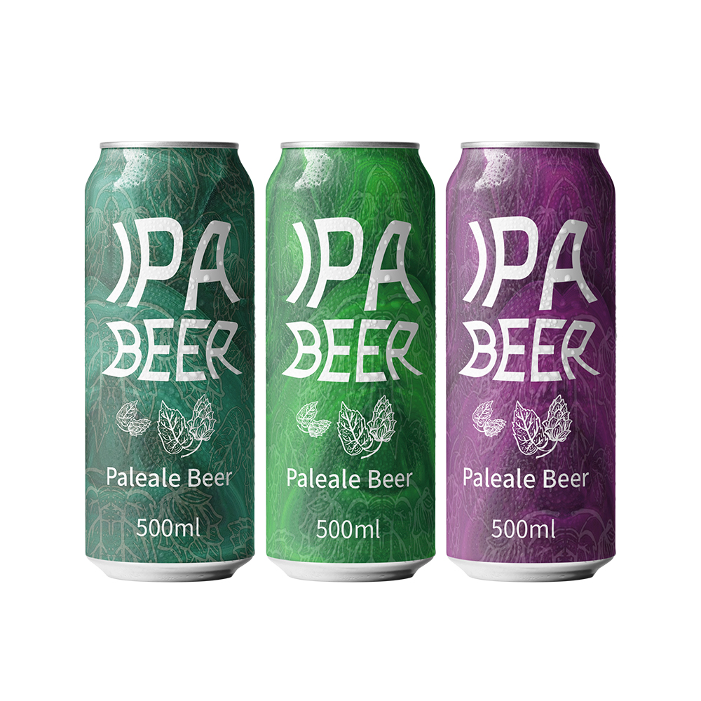 出口 OEM 5% 经典啤酒 330m 500ML 罐装自有品牌酒精饮料印度 Paleale IPA 啤酒厂特级拉格啤酒