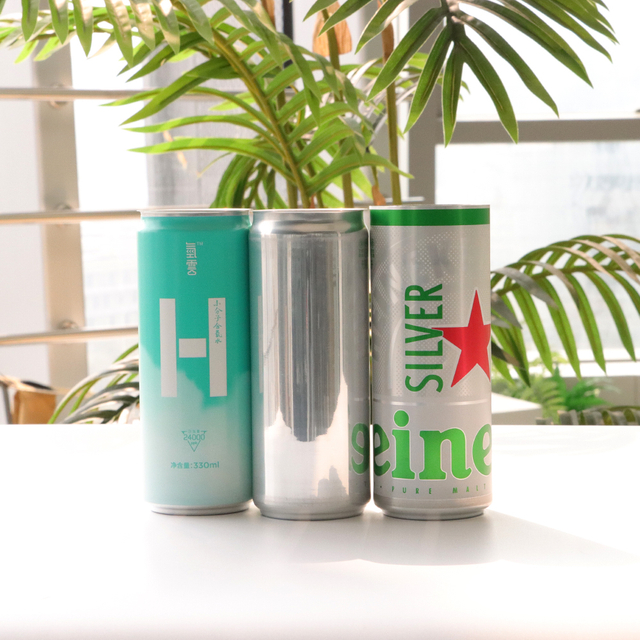 批發定制金屬罐 330 毫升印刷鋁製啤酒飲料罐
