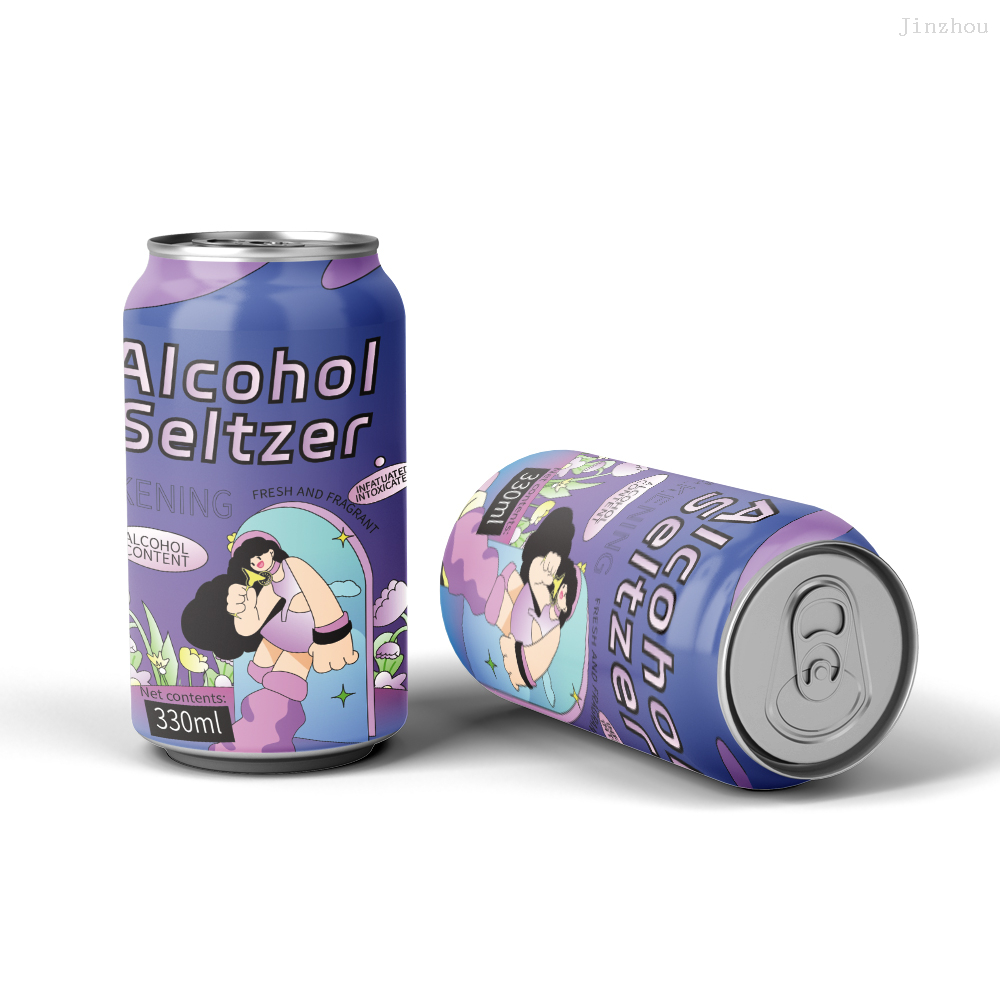 批发工厂 OEM 私人标签热带清爽口味果汁味罐装硬苏打水鸡尾酒饮料与 Vokda Wisky