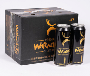 500毫升罐装特浓黑啤高酒精含量