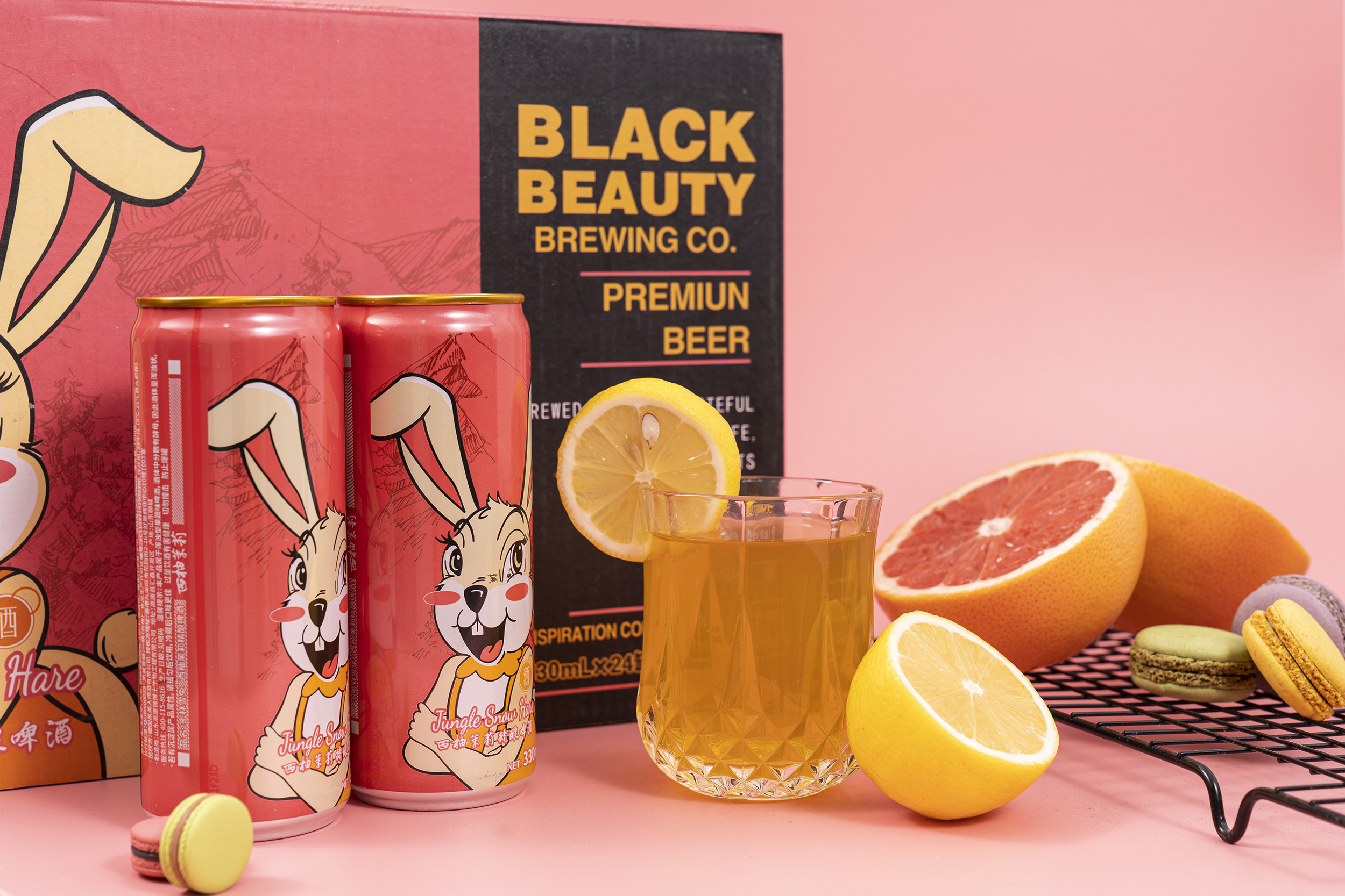 中國工廠 330ml 500ml 西柚味水果罐裝啤酒