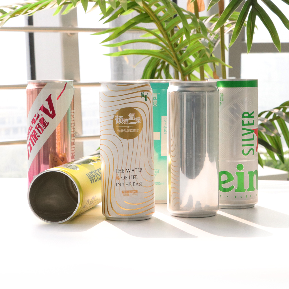批發定制金屬罐 330 毫升印刷鋁製啤酒飲料罐