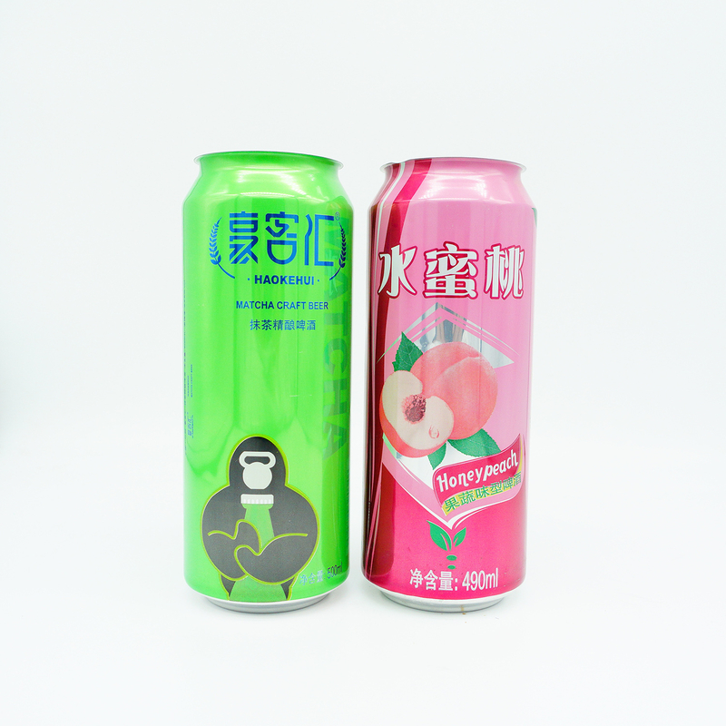 定製印刷 500 毫升標準食品級不含 Bpa 鋁製蘇打飲料罐 