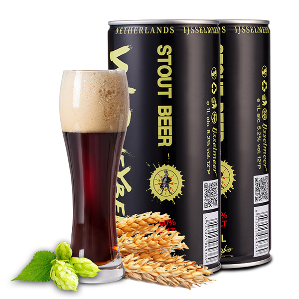  定制 330ml 500ml 罐裝 2-8% 酒精飲料啤酒廠黑啤酒