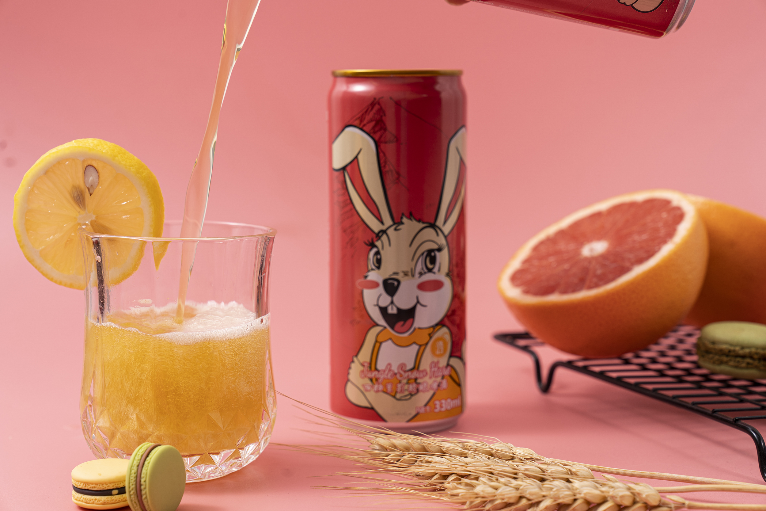 中國工廠 330ml 500ml 西柚味水果罐裝啤酒