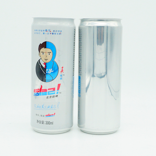 批發 330 毫升時尚咖啡能量汽水軟飲料飲料包裝空印刷鋁罐 