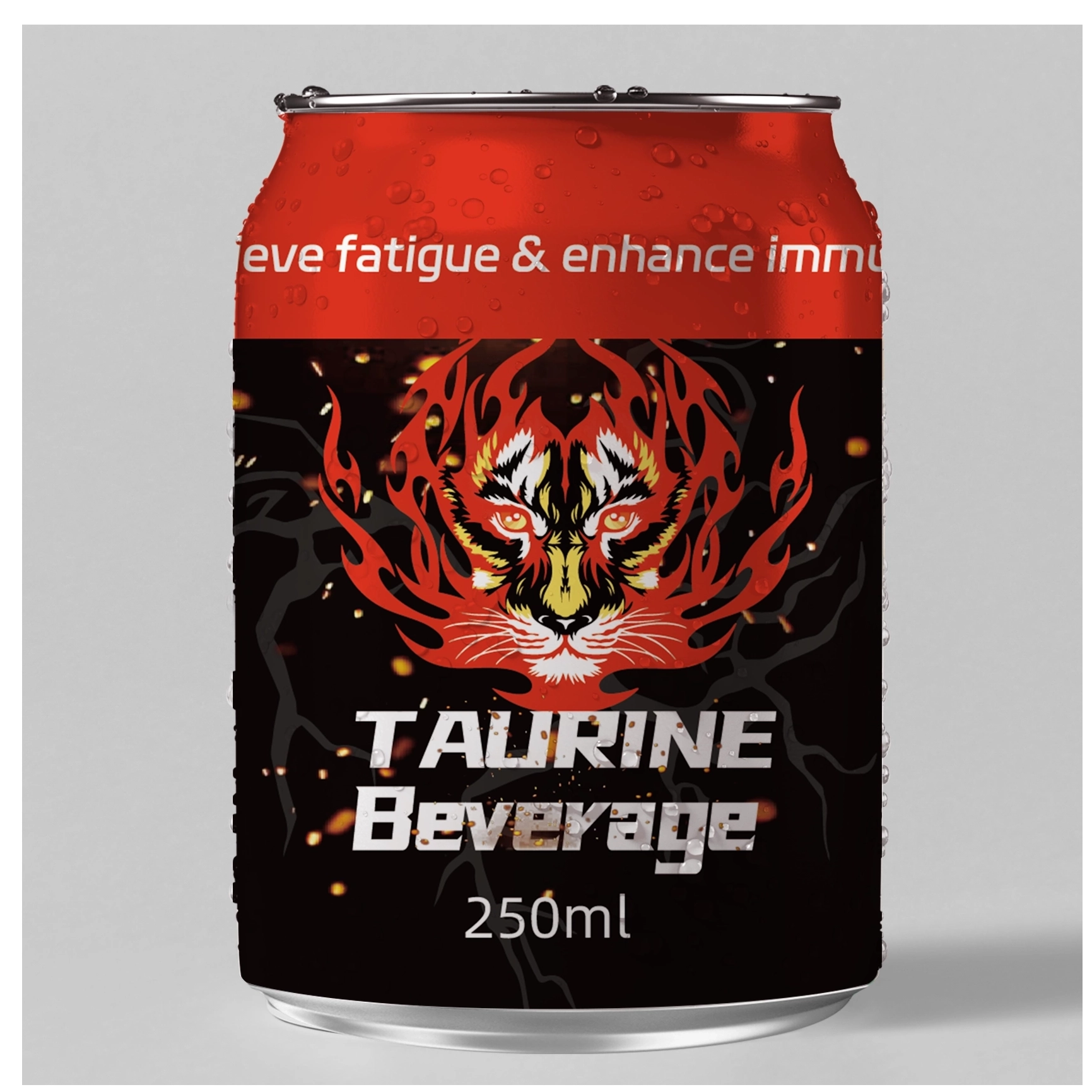  自定義250毫升粗短的空印刷鋁能量飲料包罐 