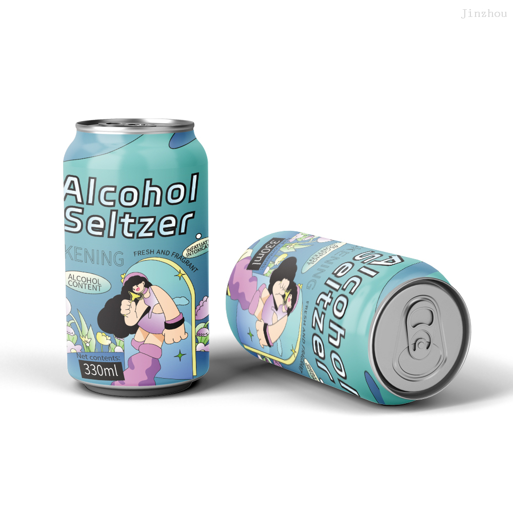 批发工厂 OEM 私人标签热带清爽口味果汁味罐装硬苏打水鸡尾酒饮料与 Vokda Wisky