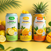 饮料厂定制自有品牌接受柠檬芒果菠萝罐头天然热带果汁混合风味起泡饮料
