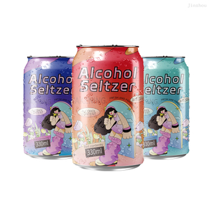 Fábrica al por mayor OEM Lable Lable Tropical refrescante sabor de jugo de fruta Cóctel Cóctel Seltzer enlatado con Vokda Wisky