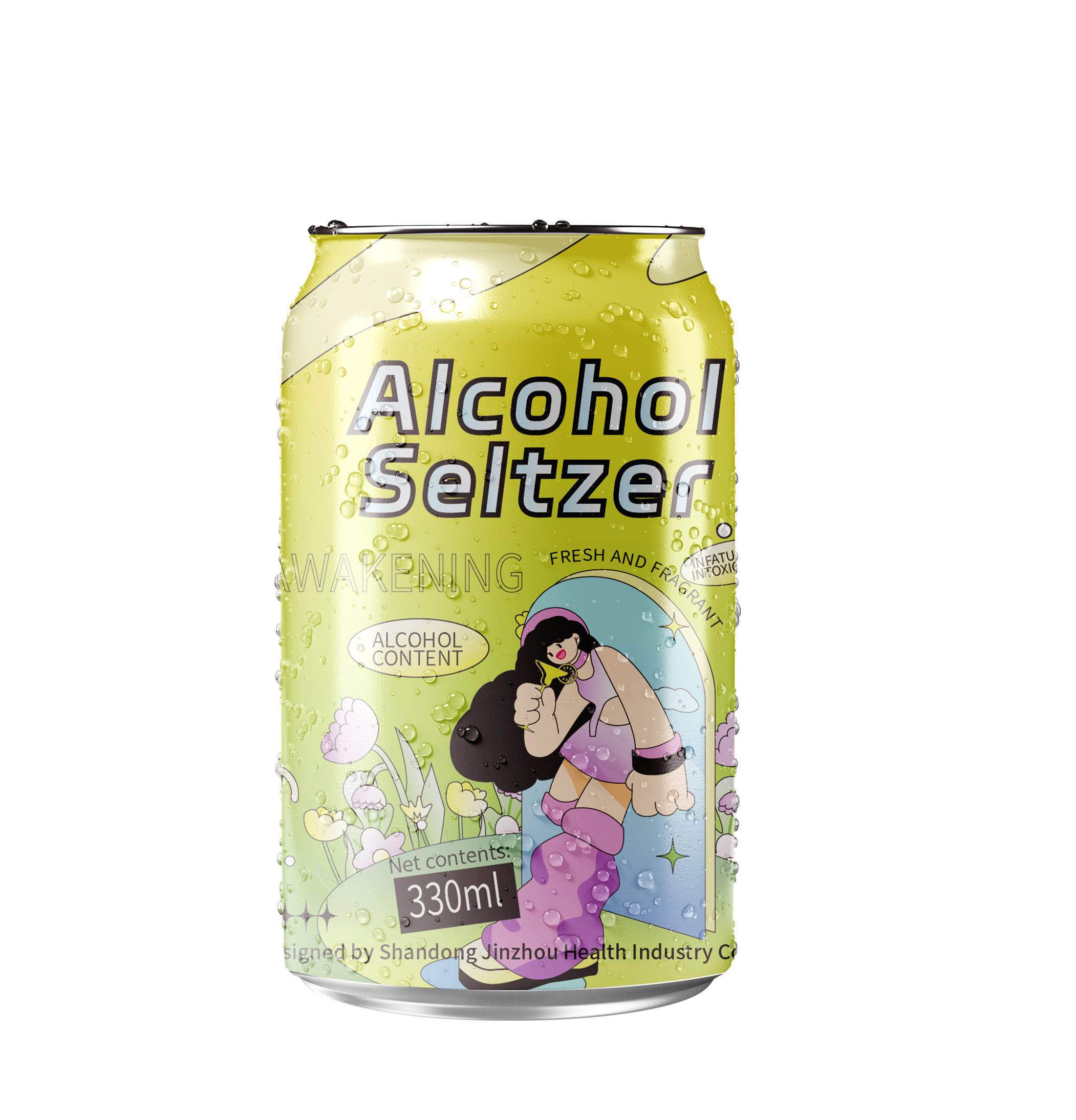 OEM 330 毫升罐装风味健康混合硬苏打水烈性酒精鸡尾酒饮料