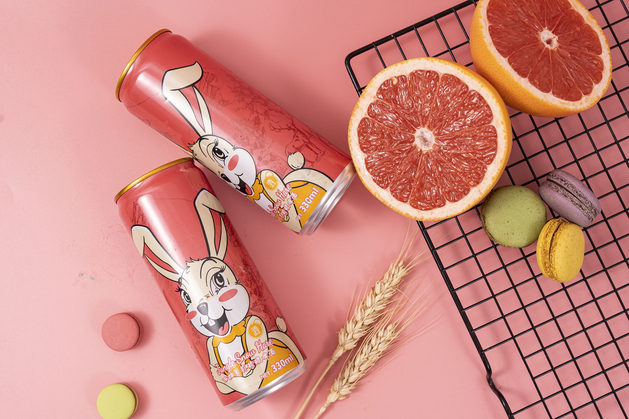 中國工廠 330ml 500ml 西柚味水果罐裝啤酒