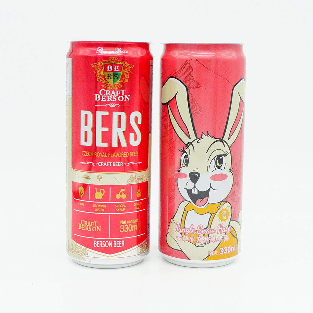 批发 330 毫升时尚 2 件铝制饮料啤酒罐金属罐